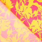 Satén Estampado Shadow Rosa-Amarillo - Ribes y Casals