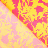 Satén Estampado Shadow Rosa-Amarillo - Ribes y Casals