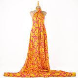 Satén Estampado Shadow Rosa-Amarillo - Ribes y Casals