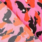 Satén Estampado Pollock Rojo - Ribes y Casals