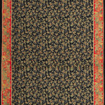 Popelín Algodón Flores Navidad Negro - Ribes y Casals