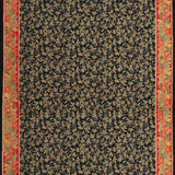 Popelín Algodón Flores Navidad Negro - Ribes y Casals