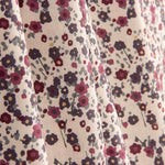 Percal Estampado Floral Burdeos y Gris - Ribes y Casals