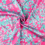 Satén Estampado Garden Verde - Ribes y Casals
