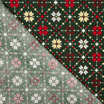 Popelín Navidad Star Geo Verde - Ribes y Casals