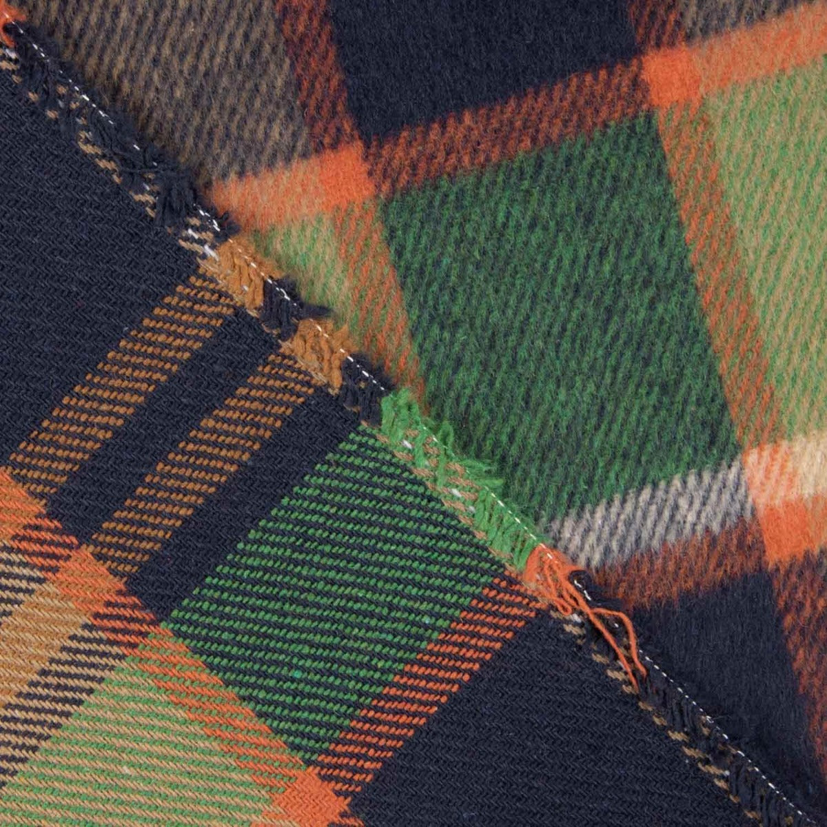 Mouflón Cuadros Verde, Naranja y Marino - Ribes y Casals