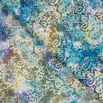 Popelín Batik Bangui Turquesa - Ribes y Casals