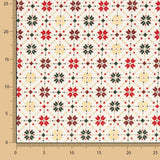 Popelín Navidad Star Geo Crudo - Ribes y Casals