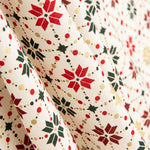 Popelín Navidad Star Geo Crudo - Ribes y Casals