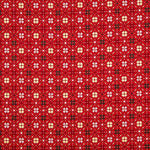 Popelín Navidad Star Geo Rojo - Ribes y Casals