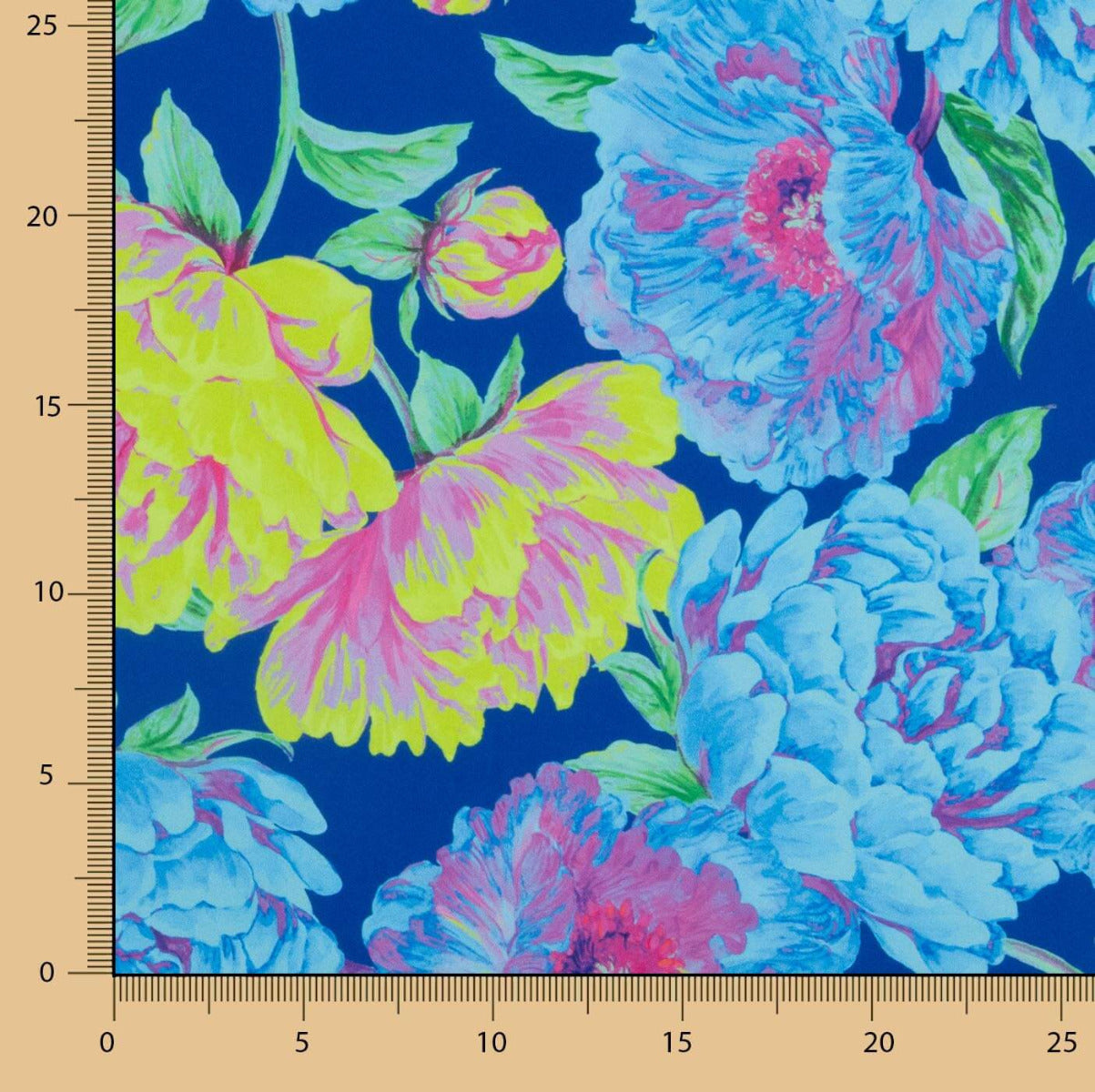 Satén Poliéster Lima  Azul - Ribes y Casals