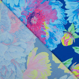 Satén Poliéster Lima  Azul - Ribes y Casals