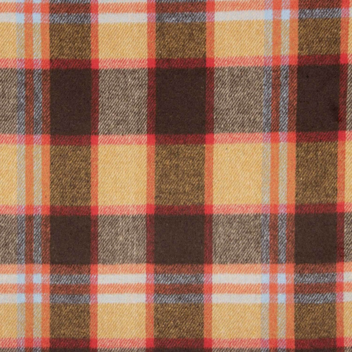 Mouflón Cuadros Mostaza, Marrón y Rojo - Ribes y Casals