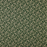 Popelín Navidad Hojas Verde - Ribes y Casals