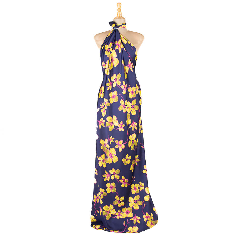 Satén Estampado Candy Morado - Ribes y Casals