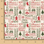 Popelín Navidad Hou Crudo - Ribes y Casals