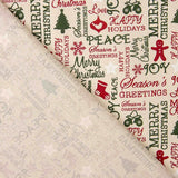 Retal Popelín Navidad Hou Crudo 200x140 cm - Ribes y Casals