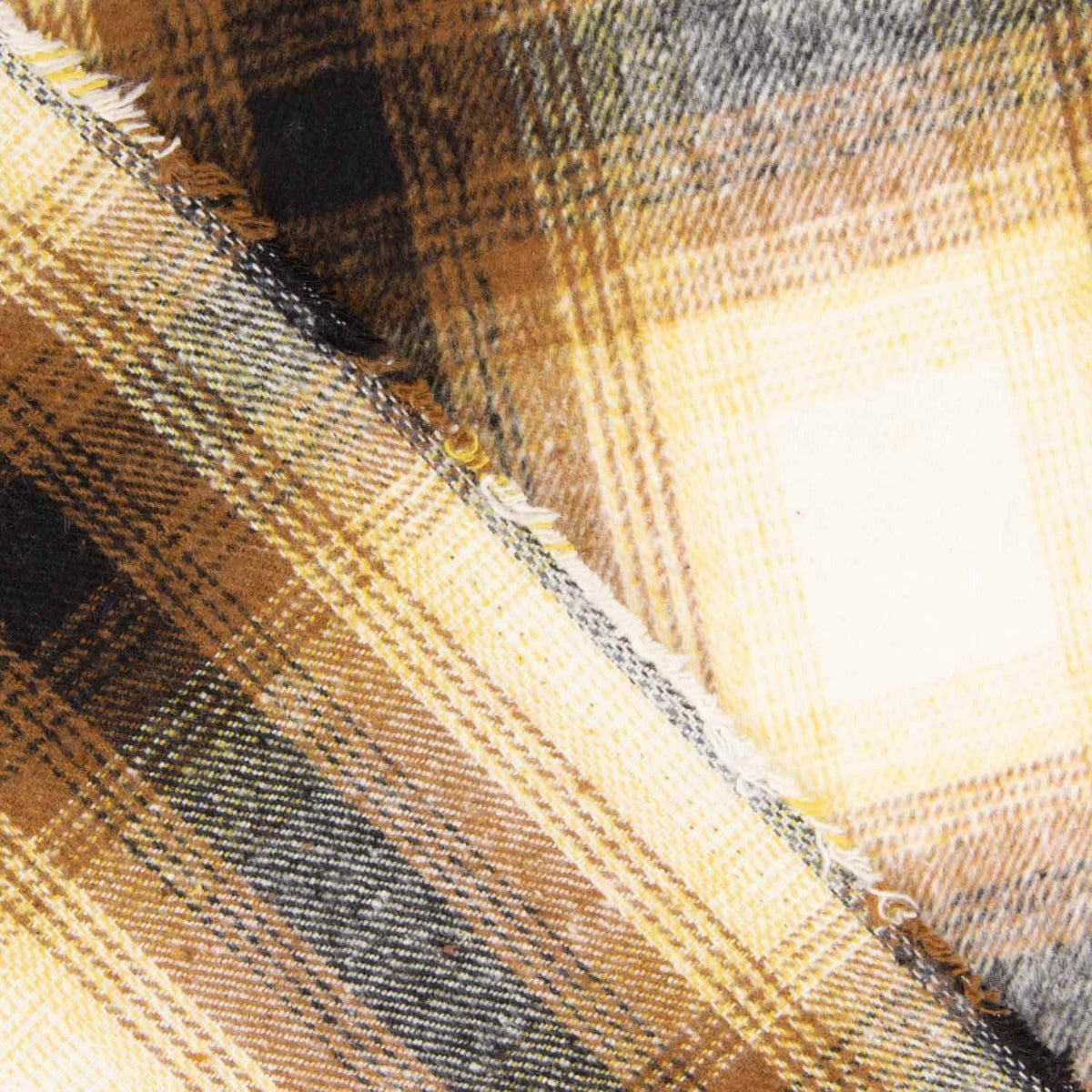 Mouflón Cuadros Crudo, Mostaza y Gris - Ribes y Casals