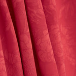 Viscosa Jacquard Flores Roja - Ribes y Casals