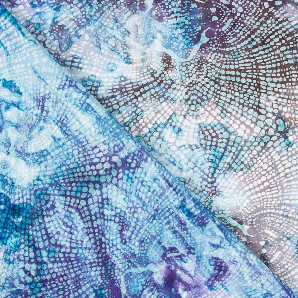 Popelín Batik Yuba Azules - Ribes y Casals