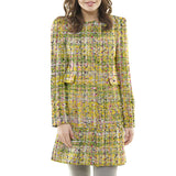 Tweed Viscosa Chanel Verdes - Ribes y Casals