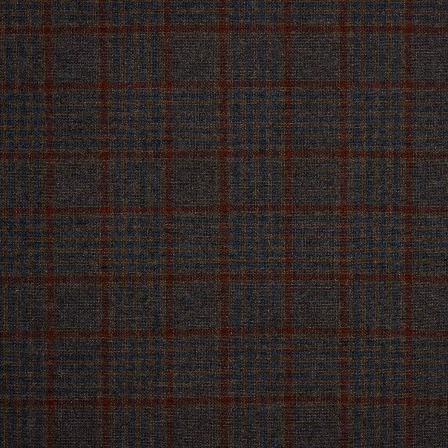 Lana Poncho Cuadros Rojo - Ribes y Casals