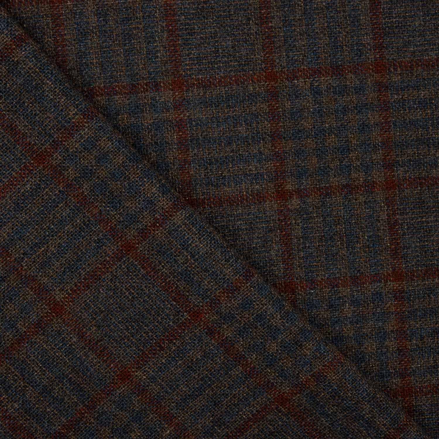 Lana Poncho Cuadros Rojo - Ribes y Casals