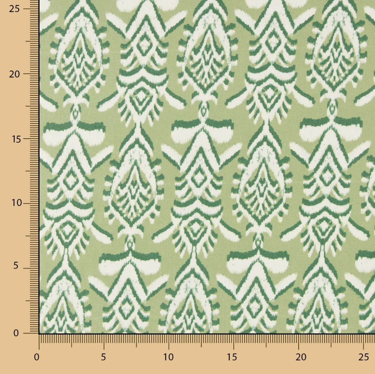 Gasa Poliéster Shibori Verde - Ribes y Casals