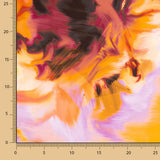 Satén Estampado Splash Naranja - Ribes y Casals