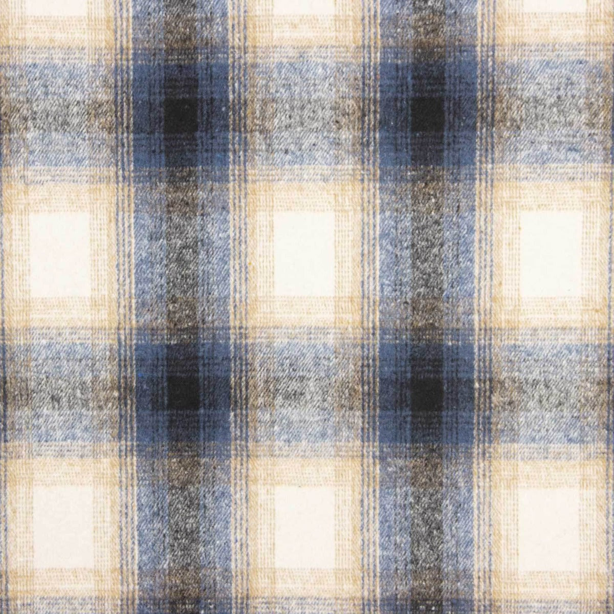 Mouflón Cuadros Azul, Crudo y Beige - Ribes y Casals