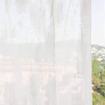 Visillo Jacquard Nube Blanco Natural - Ribes y Casals