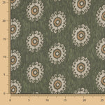 Gasa Poliéster Tribal Verde - Ribes y Casals