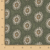 Gasa Poliéster Tribal Verde - Ribes y Casals