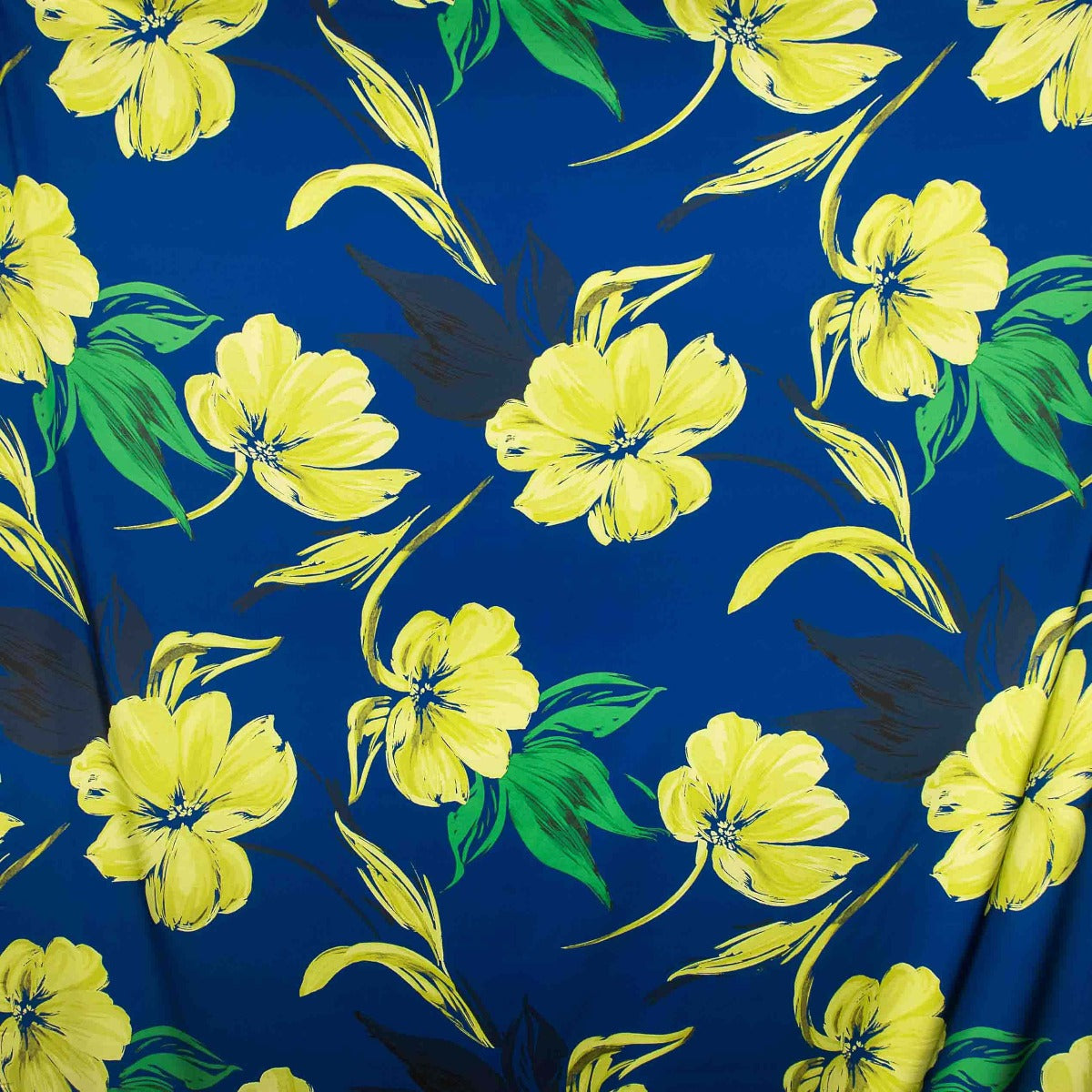 Satén Estampado Clarence Azul - Ribes y Casals