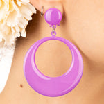 Pendientes Flamencos Aro Malva - Ribes y Casals