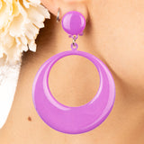 Pendientes Flamencos Aro Malva - Ribes y Casals