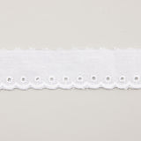 Tira Batista Bordada Blanca Modelo 11788 – 25 mm - Ribes y Casals