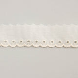 Tira Batista Bordada Crudo Modelo 11788 – 25 mm - Ribes y Casals