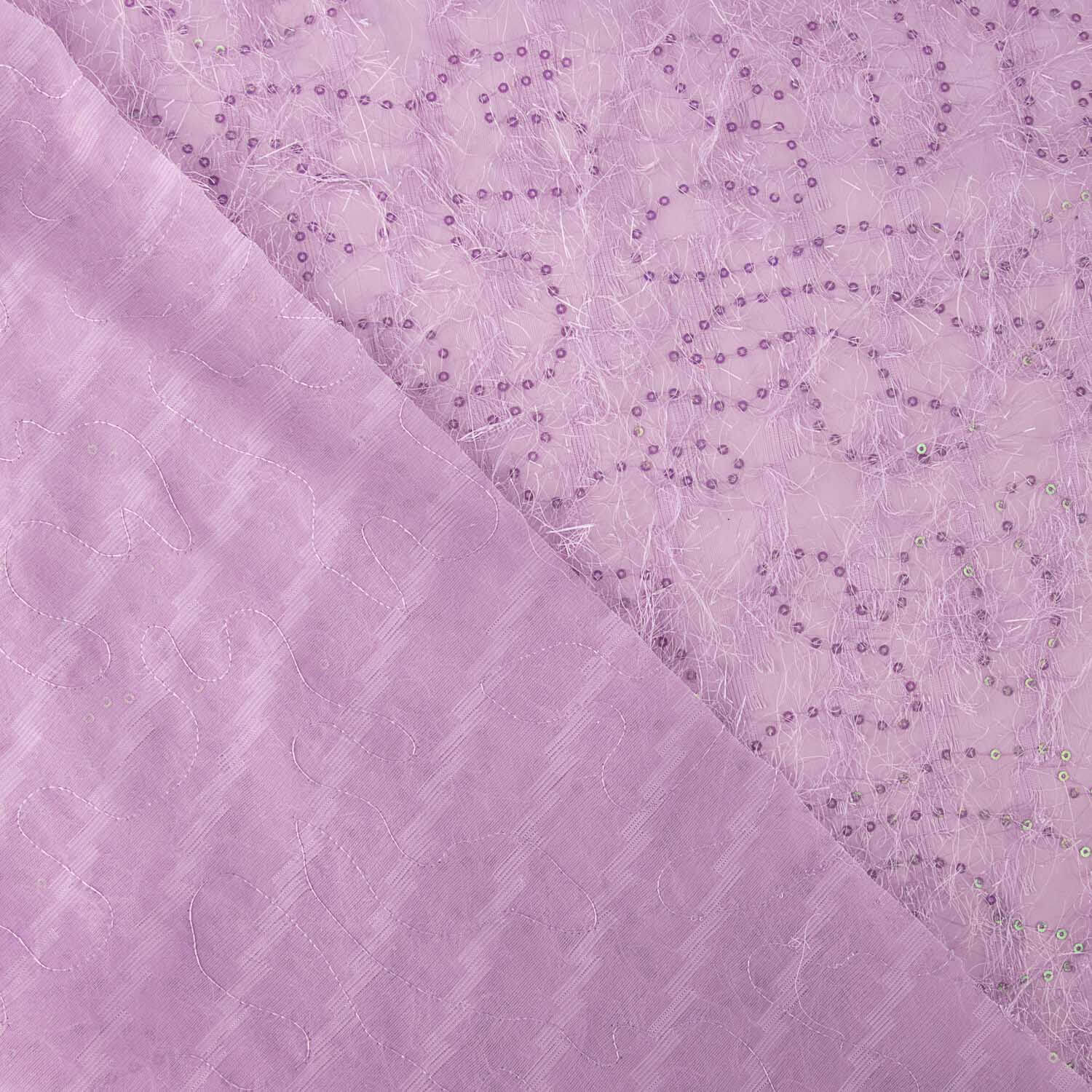 Gasa Fantasía Lentejuela Pelo Malva - Ribes y Casals