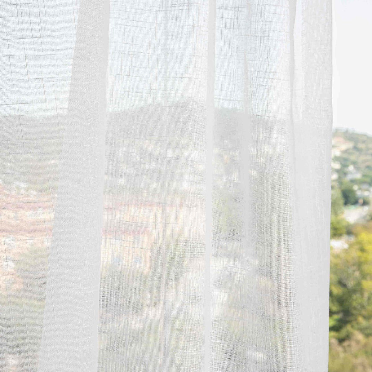 Visillo Liso Blanco Natural - Ribes y Casals