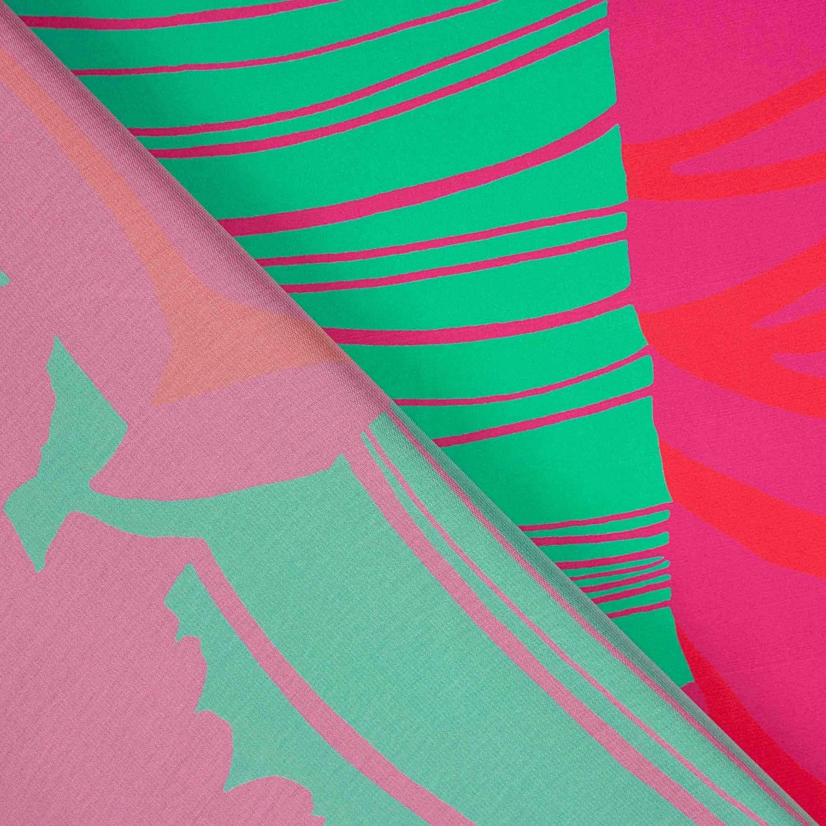 Satén Estampado Jira Magenta - Ribes y Casals
