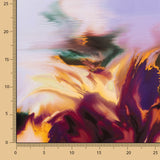 Satén Estampado Splash Morado - Ribes y Casals
