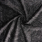 Terciopelo Elástico Glitter Geo Negro - Ribes y Casals