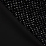 Terciopelo Elástico Glitter Negro - Ribes y Casals