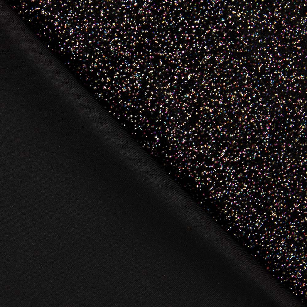 Terciopelo Elástico Glitter Multicolor - Ribes y Casals