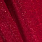 Terciopelo Elástico Glitter Rojo - Ribes y Casals
