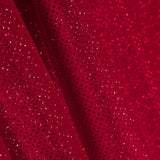 Terciopelo Elástico Glitter Rojo - Ribes y Casals