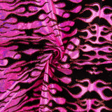 Lycra Flocada Trash Fucsia - Ribes y Casals