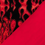 Lycra Flocada Trash Rojo - Ribes y Casals