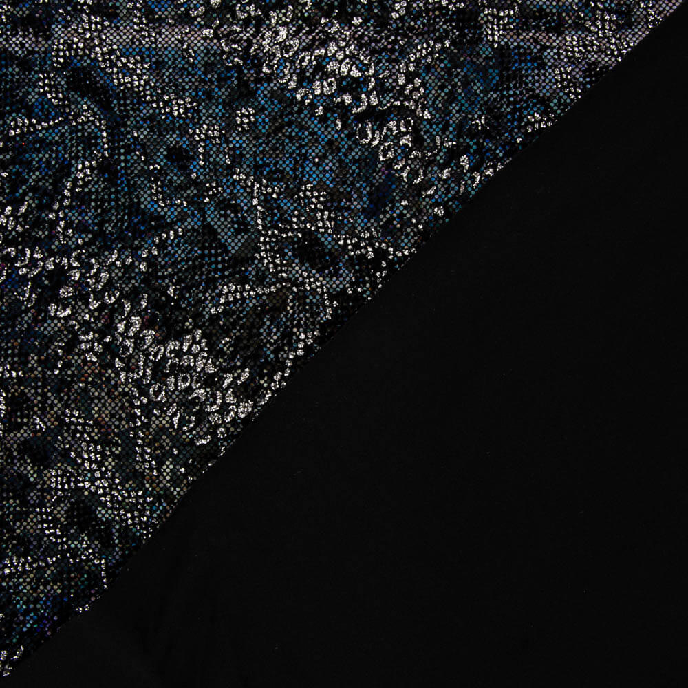 Lycra Flocada Animal Negro - Ribes y Casals